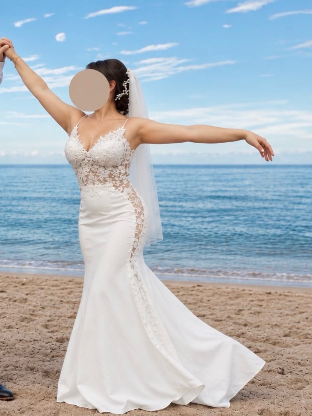 Stunning Stella Couture Lace Mermaid Wedding Dress 🤍✨
